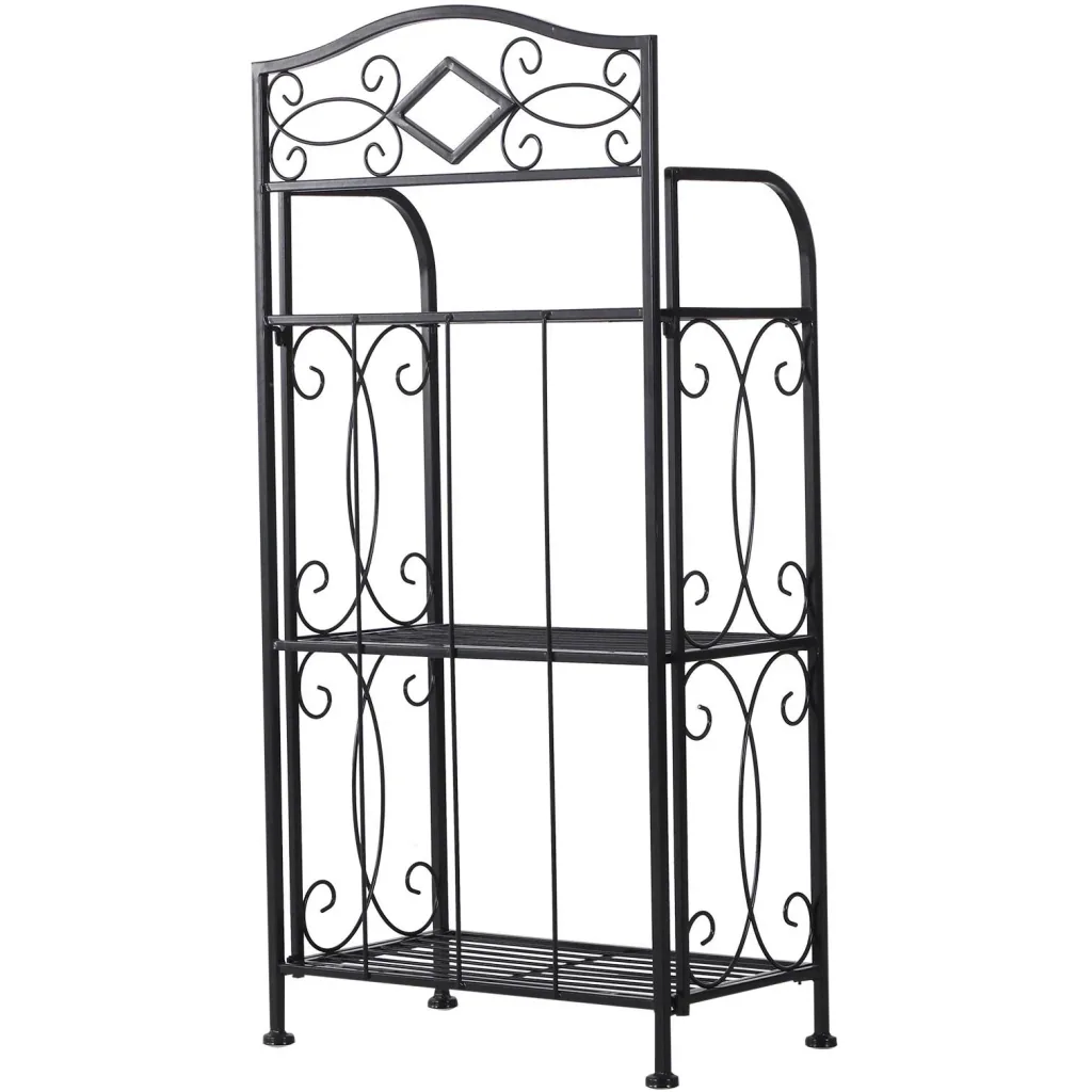 Standregal Bücherregal Lagerregal Pflanzregal Schuhregal faltbar Metall Schwarz 48 x 28 x 101,5 cm