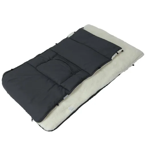 Baby-Fußsack anthrazit 93x56cm g
