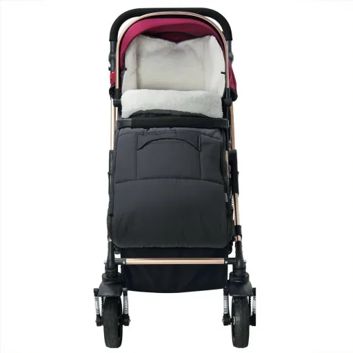 Baby-Fußsack anthrazit 93x56cm g