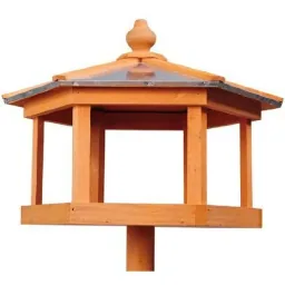 Vogelhaus Vogelvilla mit Ständer und Zinkdach 110x40x40 cm