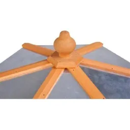Vogelhaus Vogelvilla mit Ständer und Zinkdach 110x40x40 cm