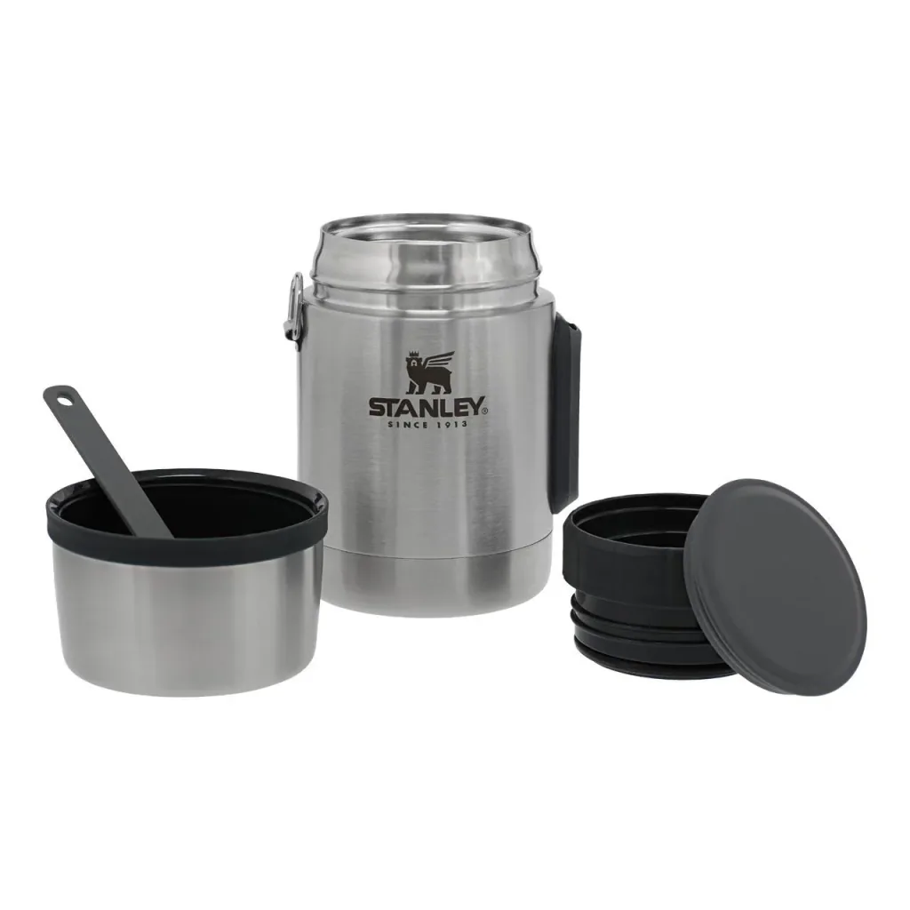 Adventure Food Jar, 532 ml, 18/8 Edelstahl, Vakuum-Isolation, Essbesteck, Kleinteilefach