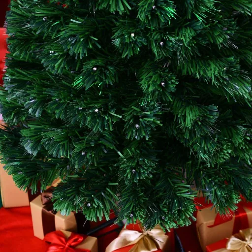 Weihnachtsbaum Tannenbaum 130 LEDs Stern Grün H120cm
