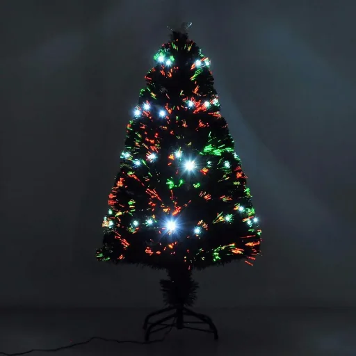 Weihnachtsbaum Tannenbaum 130 LEDs Stern Grün H120cm
