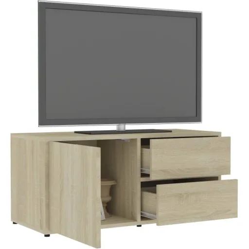 TV-Schrank 80x34x36 cm Spanplatte Sonoma Eiche