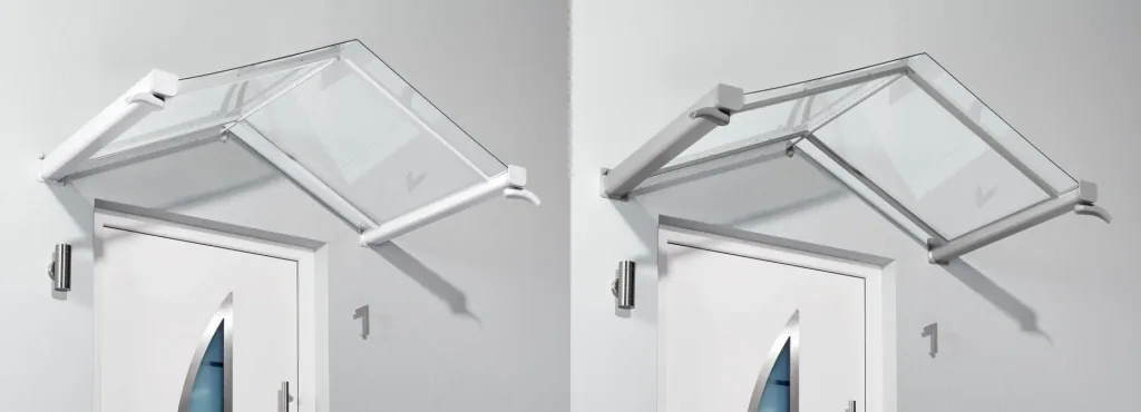 Verbindungsset Vordach, Edelstahl-Optik
