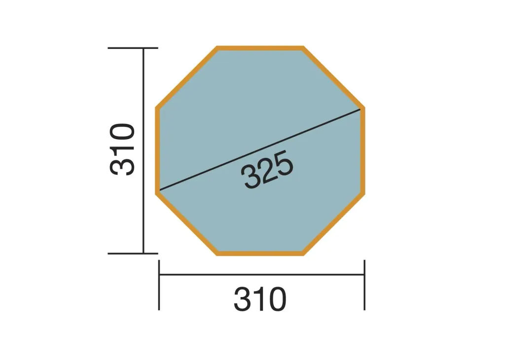 Massivholzpool 593, Durchmesser 325 cm, Höhe 116 cm, inkl. Übersteigleiter und Einhängefilter