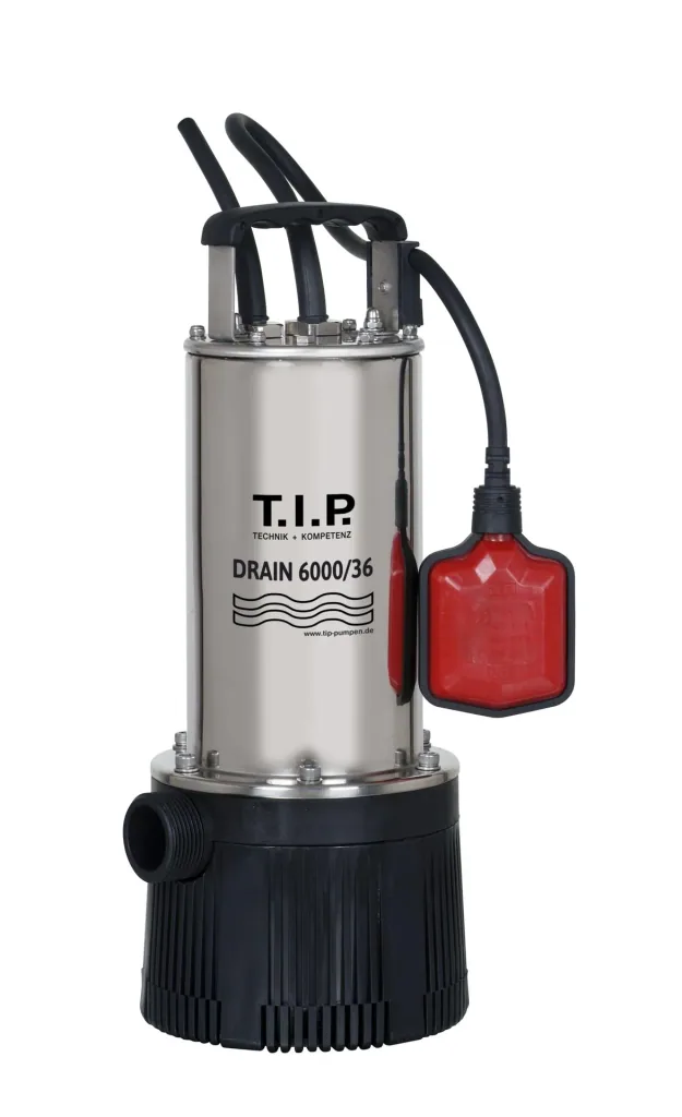 Tauchdruckpumpe Drain 6000/36, max. 6.000 l/h, 34m Förderhöhe, Fremdkörper bis 2 mm