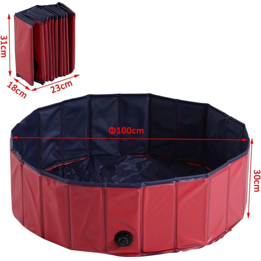 Hundepool Schwimmbad ?100cm Rot
