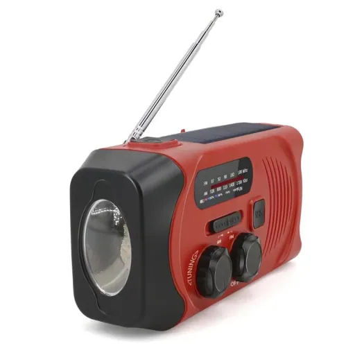 Tragbares Solar Kurbel Radio mit Taschenlicht