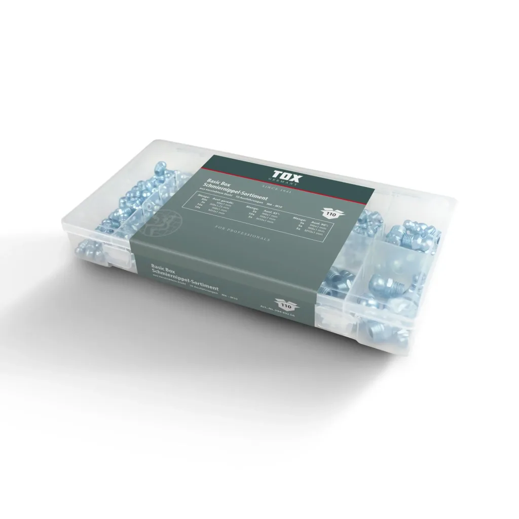 Schmiernippel - Sortiment Basic Box 110-teilig