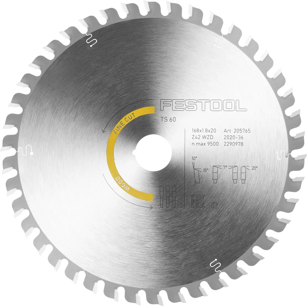 Kreissägeblatt Holz HW 168x1,8x20 42 Z
