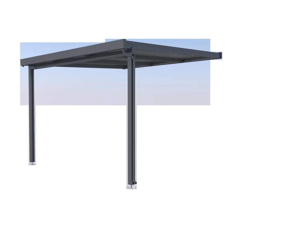 Terrassendach Premium, anthrazit, 3094 x 3060 mm - Klima blue