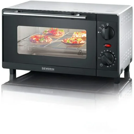 Mini-Backofen - 800 Watt - Schwarz/Silber