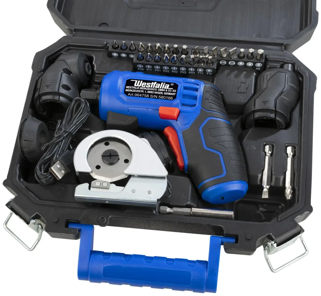 3,6 Volt Akku Multi-Tool inklusive XXL Zubehör Set im Koffer