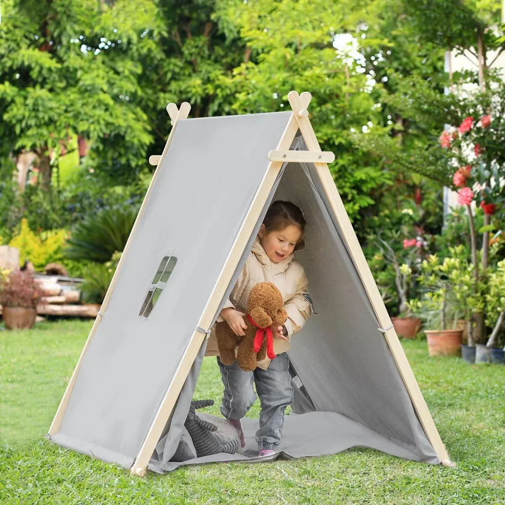 Tipi-Zelt für Kinder 130 cm x 111 cm x 136 cm