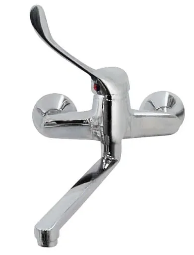 Wandarmatur mit Arzthebel, chrom