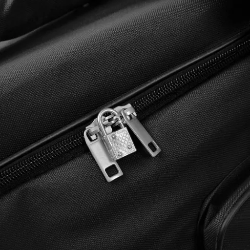 Reisetasche mit Trolleyfunktion - 100L - Schwarz