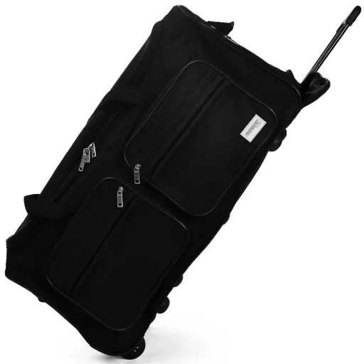 Reisetasche mit Trolleyfunktion - 100L - Schwarz