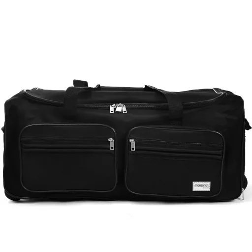Reisetasche mit Trolleyfunktion - 100L - Schwarz
