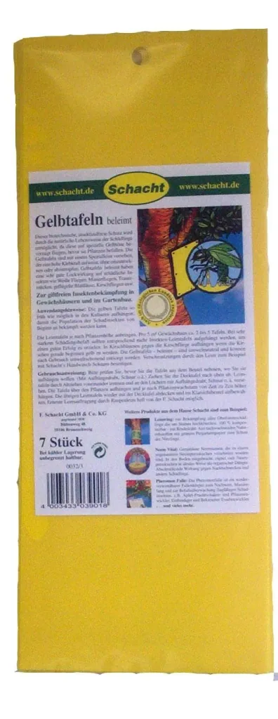 Gelbtafeln beleimt, 7 St. - zur giftfreien Insektenbekämpfung