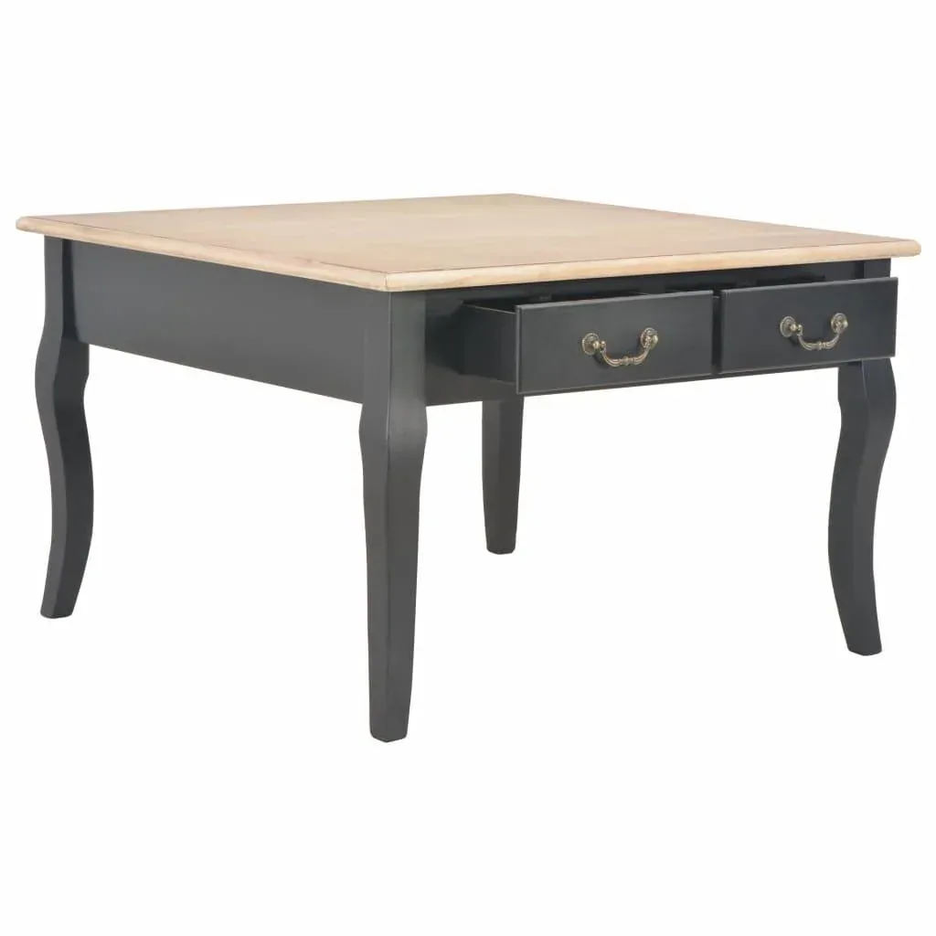 Couchtisch 80x80x50 cm Holz schwarz