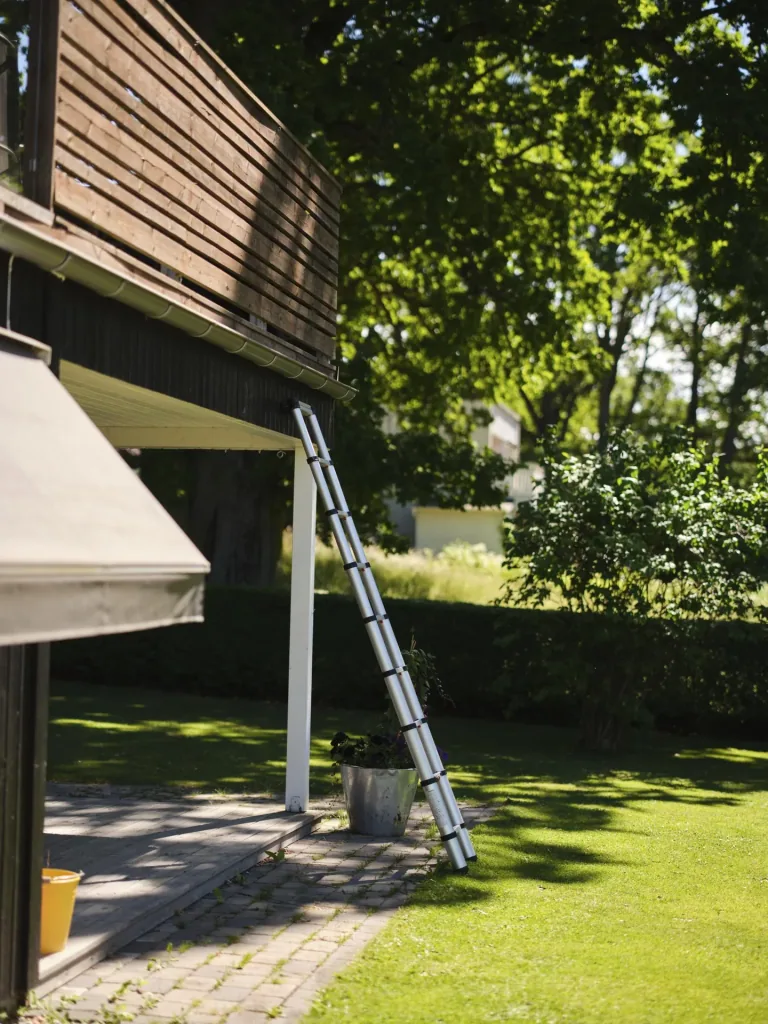 Teleskop-Anlegeleiter, AHW -Compastep XL ,3,8 Meter, mit Stabilisator