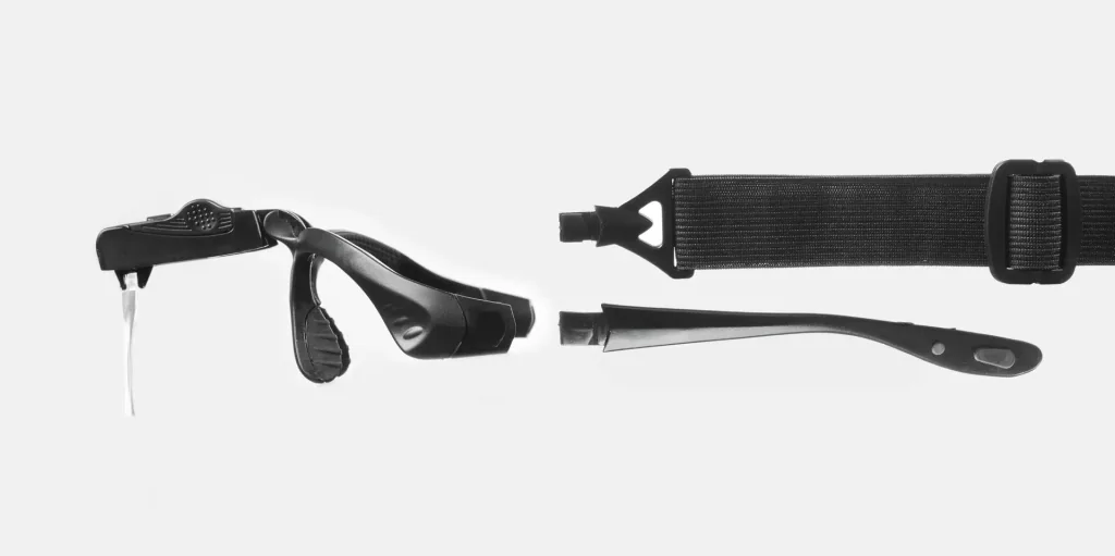 LED-Lupenbrille mit 5 Vergrößerungseinsätzen