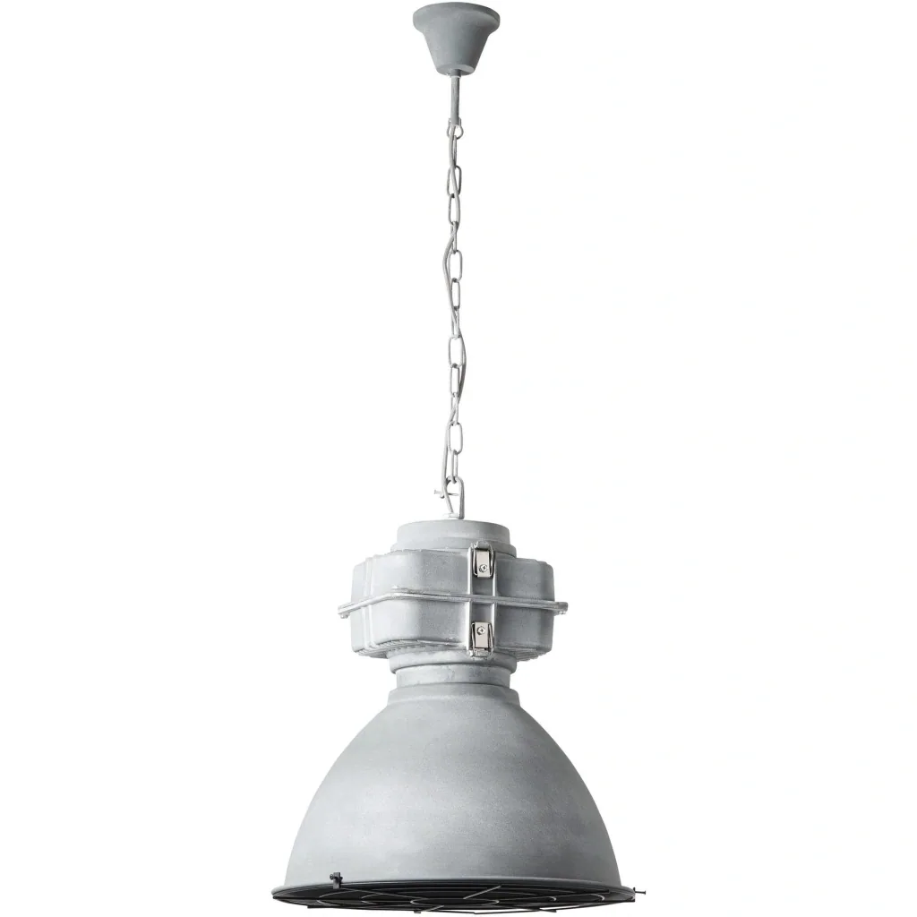 Hängelampe Anouk XL mit Gitter 93680/70 Beton 48cm inkl. warmer Lampe