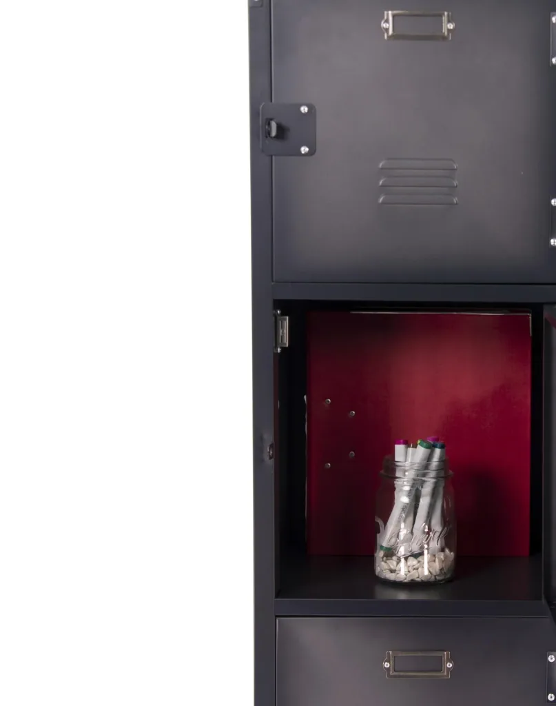 Metallschrank Vintage mit 6 Türen