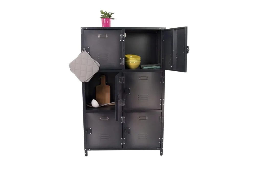 Metallschrank Vintage mit 6 Türen