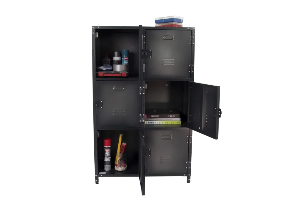 Metallschrank Vintage mit 6 Türen