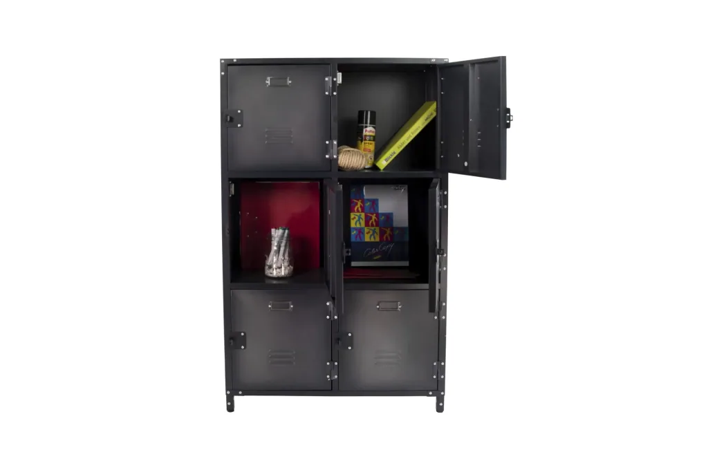 Metallschrank Vintage mit 6 Türen