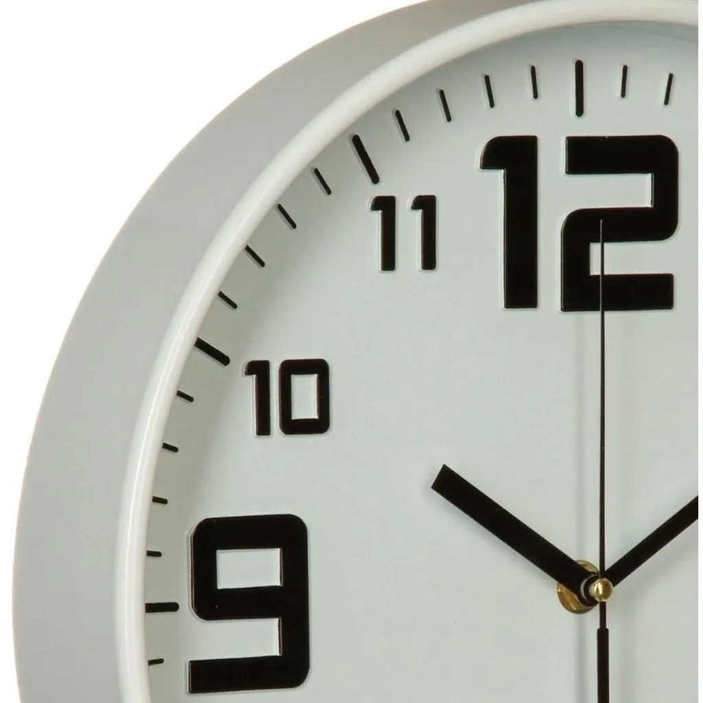 Wanduhr - 30 cm - Weiß
