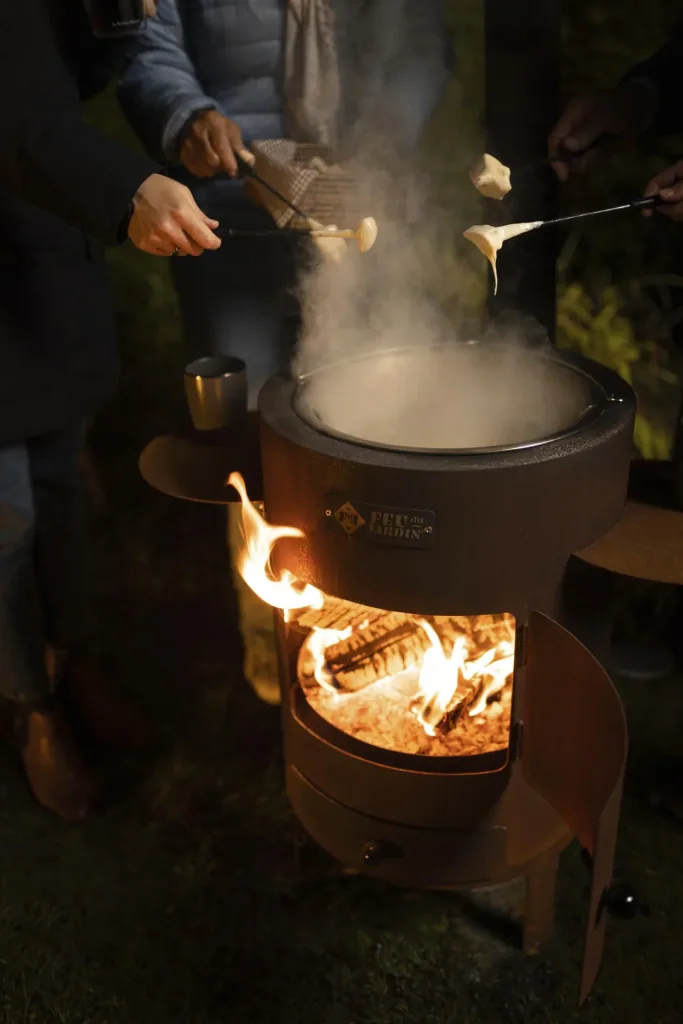 Outdoor- und Fondue-Ofen Deluxe rost