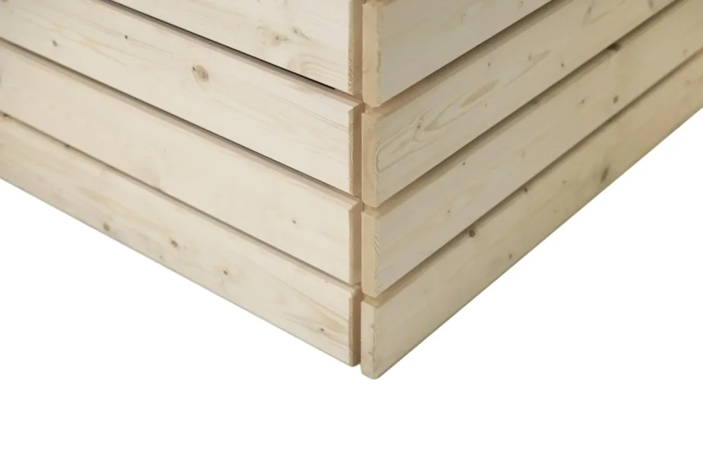 Westmann Hochbeet Asket M, 110×70×90 cm, Natur – Fichtenholz, rückenschonend