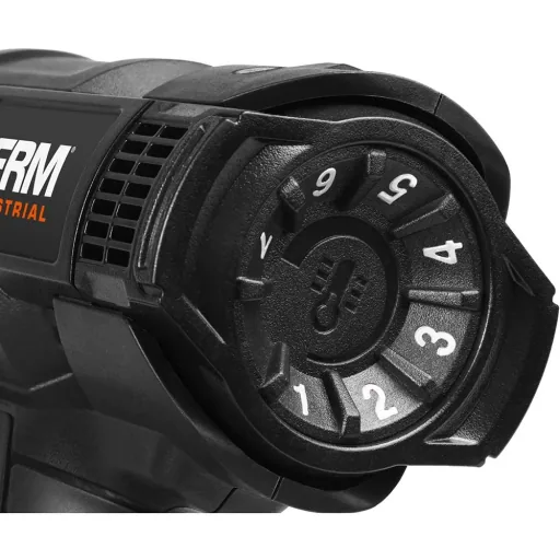 HAM1017P Heißluftpistole 2000W - 3 Luftstufen - Variable Temperatur - Inkl. Überhitzungsschutz und 3m Kabel