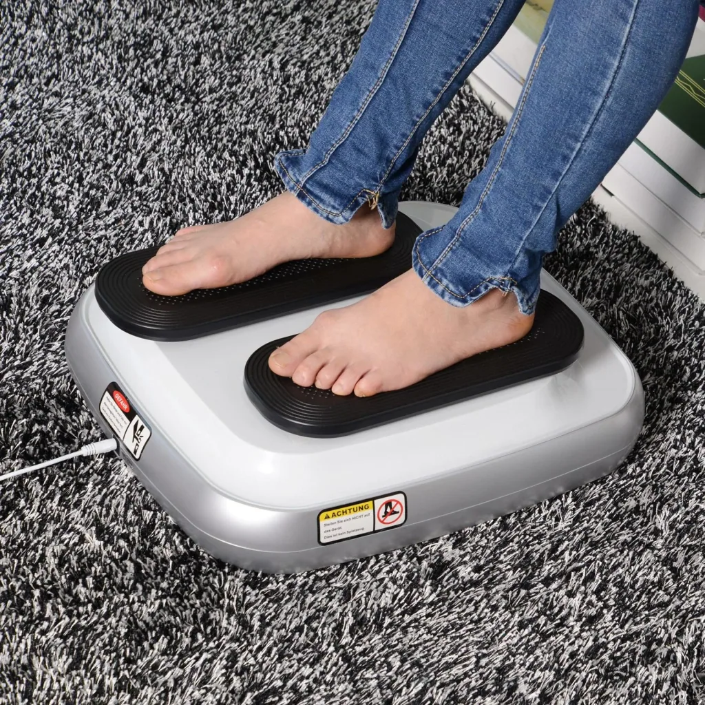 Beintrainer passiver elektrischer Beintrainingsgerät Heimtrainer 5-stufig verstellbar Stahl + Gummi + ABS Weiß + Schwarz