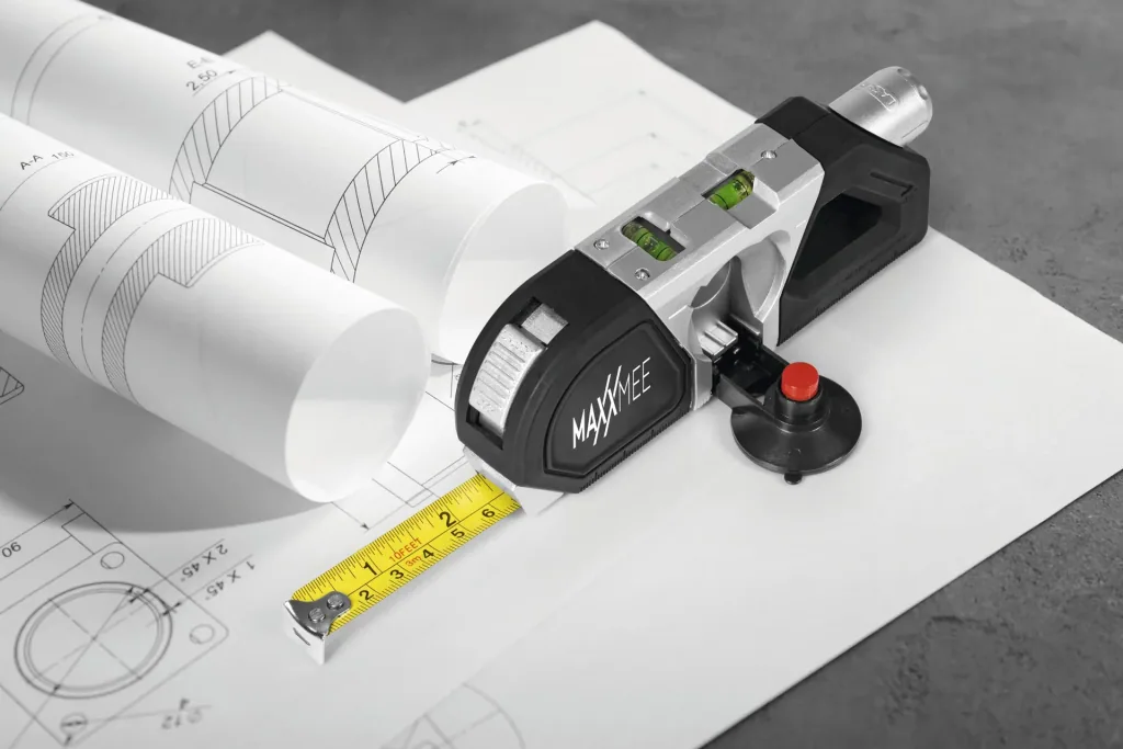 Laser-Waage 3 in 1 , 3 Volt, schwarz/silber