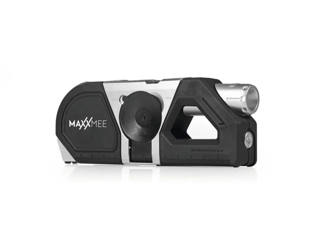 Laser-Waage 3 in 1 , 3 Volt, schwarz/silber