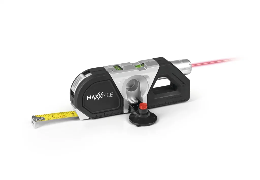 Laser-Waage 3 in 1 , 3 Volt, schwarz/silber