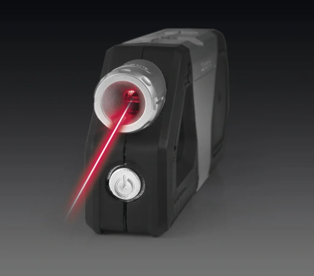 Laser-Waage 3 in 1 , 3 Volt, schwarz/silber