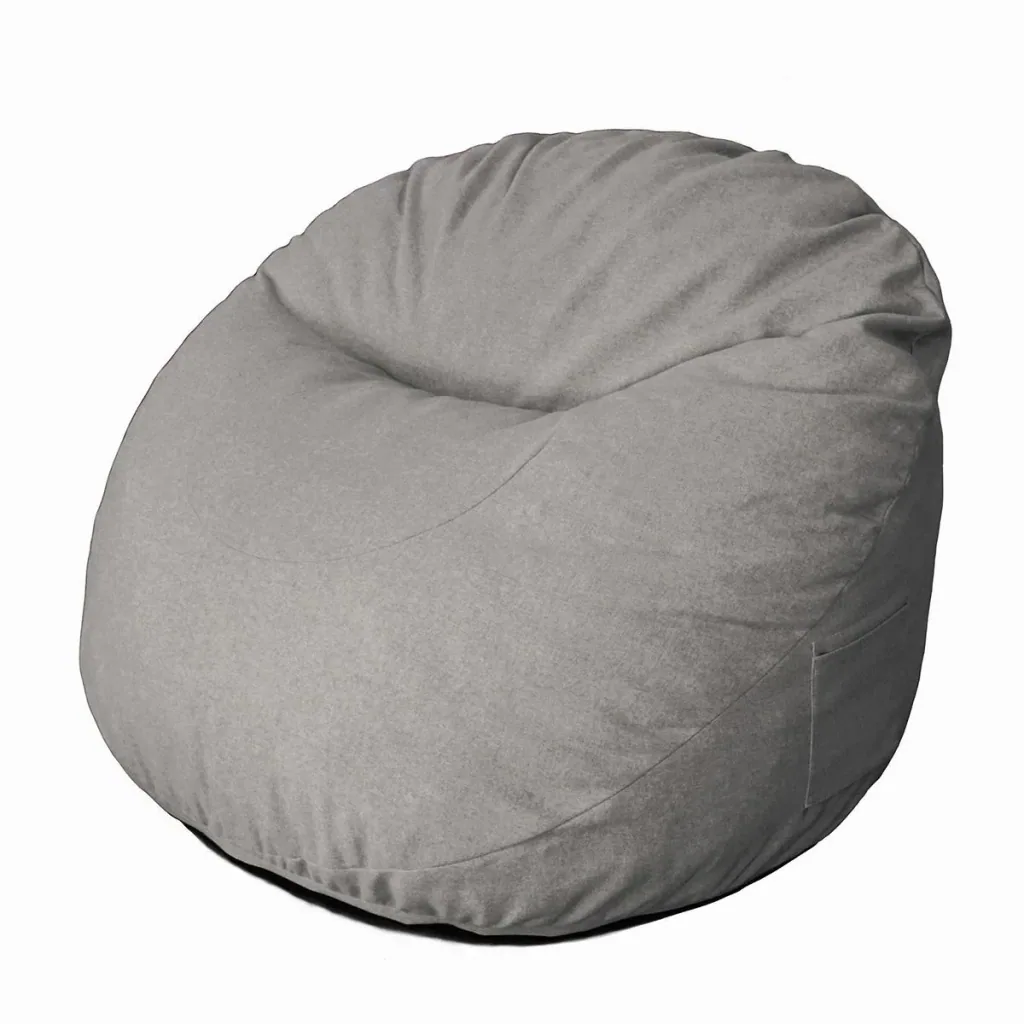 Sitzsack aufblasbares Sofa Bodensessel Sitzkissen gepolstert mit 2 Seitentaschen waschbar für Wohnzimmer Liege Schlafzim