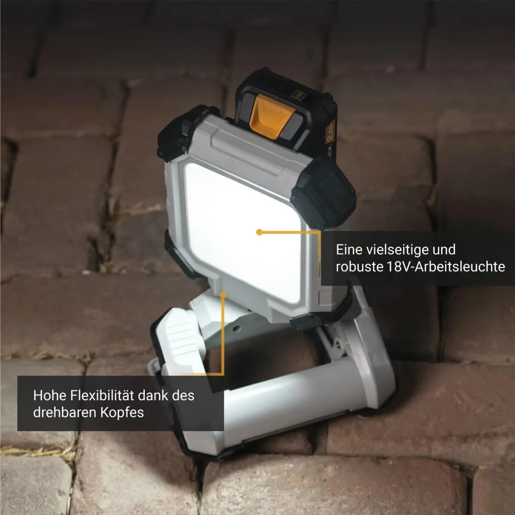 Maxxpack 18V Akku-LED-Arbeitsleuchte (ohne Akku und Ladegerät)