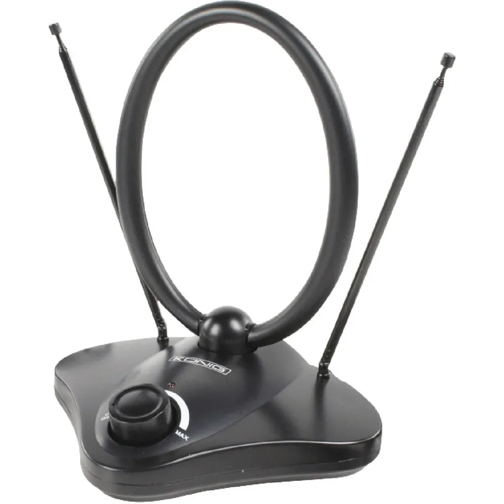 Verstärkt Innen DVB-T/T2 - DAB+ Zimmerantenne mit Verstärker 22 dB FM / VHF / UHF