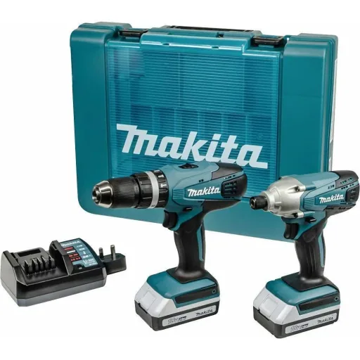 18V Li-Ion Akku-Schlagschrauber und Akku-Schlagbohrschrauber DK18015X1 inklusive 2 Akkus + gratis Transportkoffer