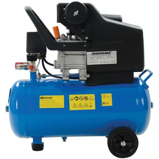 DHZ 2-PS-Luftkompressor 1500 W 24 Liter