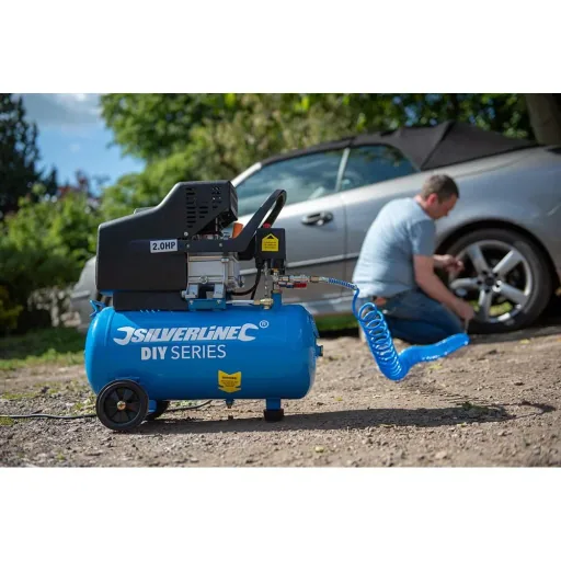 DHZ 2-PS-Luftkompressor 1500 W 24 Liter