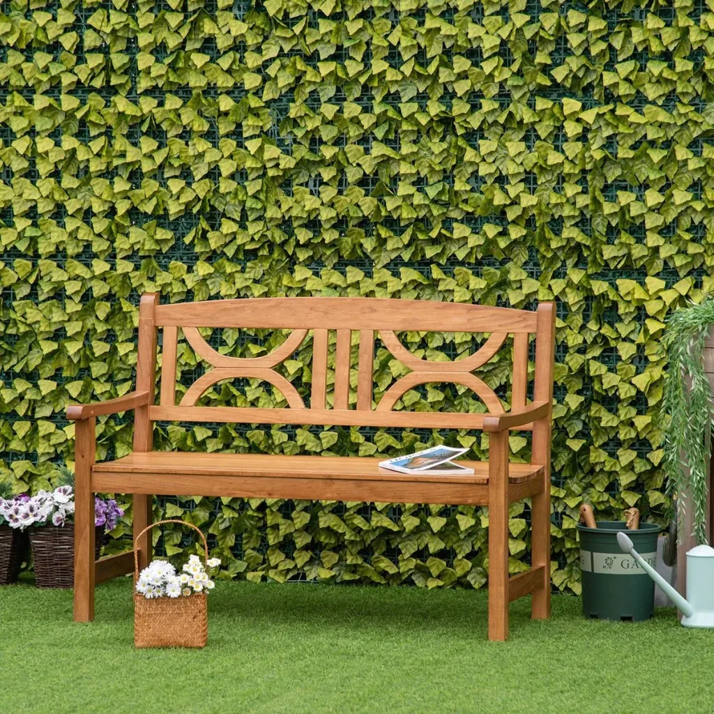 2-Sitzer Gartenbank Massivholz 123 x 61 x 89,5 cm