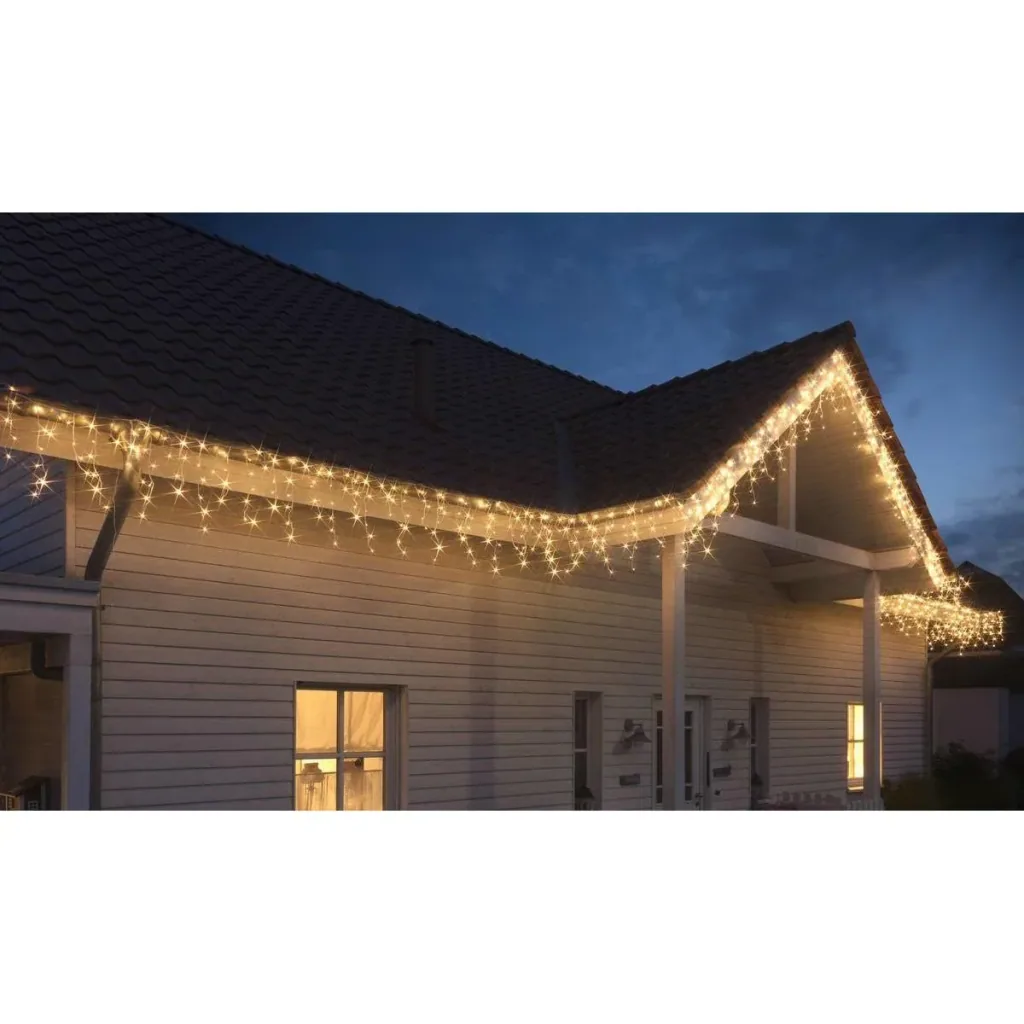 IJspegel verlichting 360 LED's warm wit binnen/buiten 12 meter IP44
